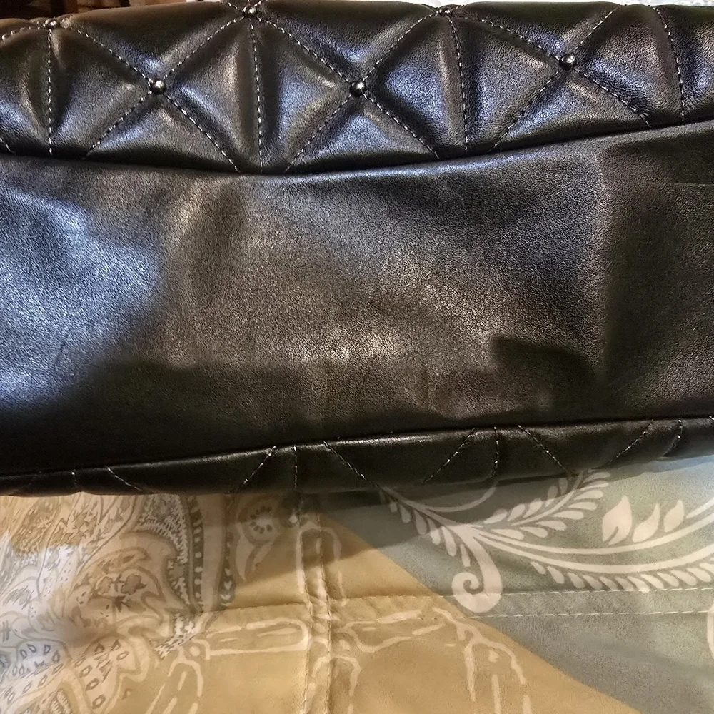 COACH Black Leather Tote Bag - Picture 8 of 10